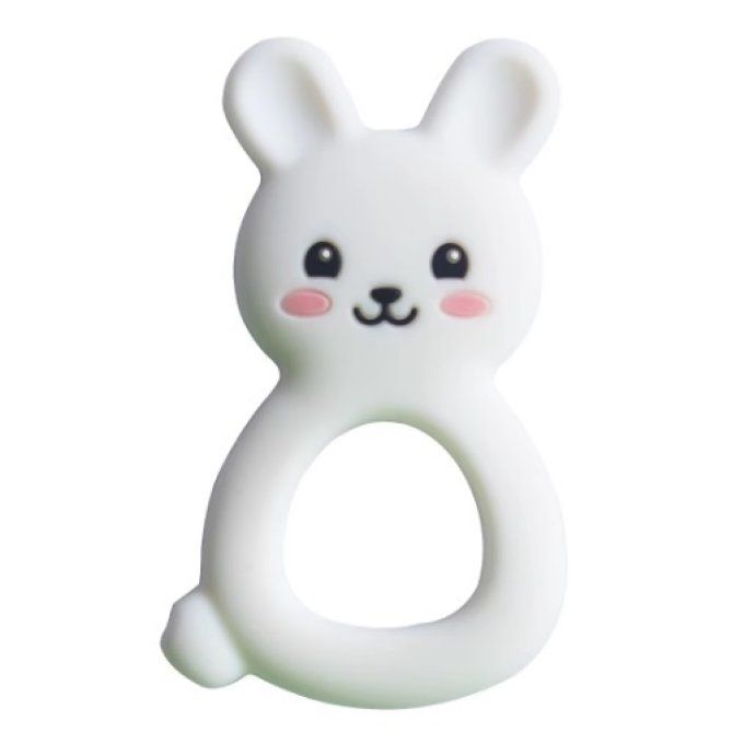 Anneau dentition bébé silicone lapin