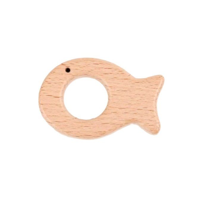 Anneau bois Poisson 7.4 cm