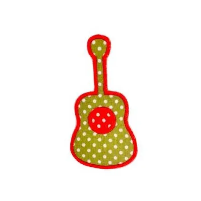 Appliqué broderie coton - Guitare