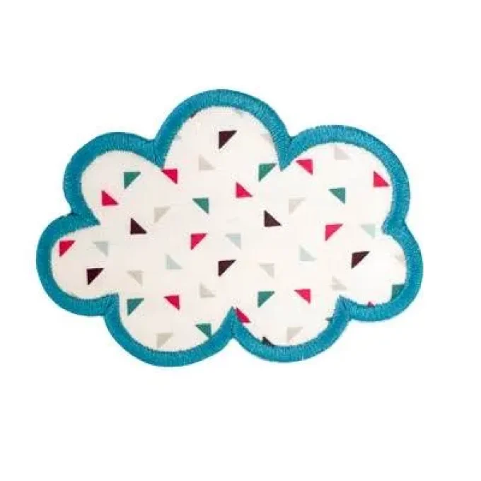 Appliqué broderie coton - Nuage - REF1