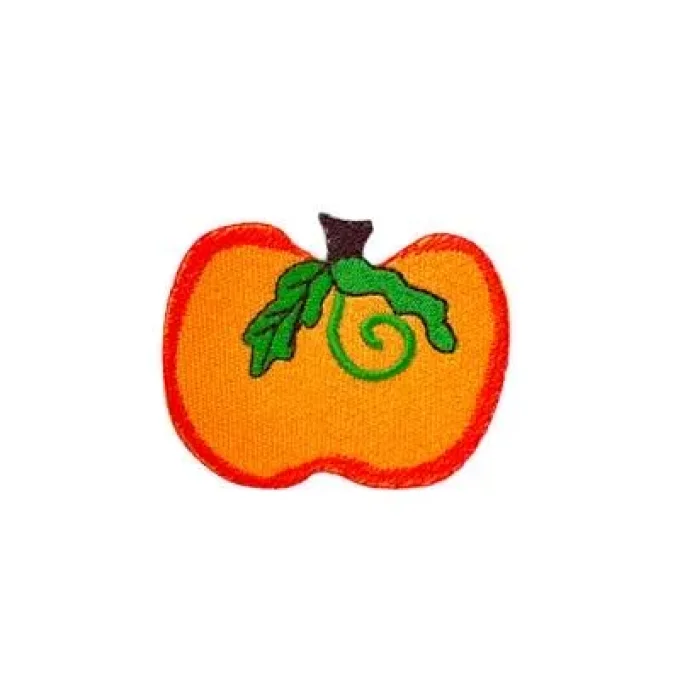 Appliqué broderie fil - Citrouille