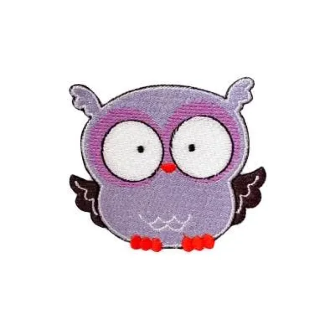 Appliqué broderie fil - Hibou