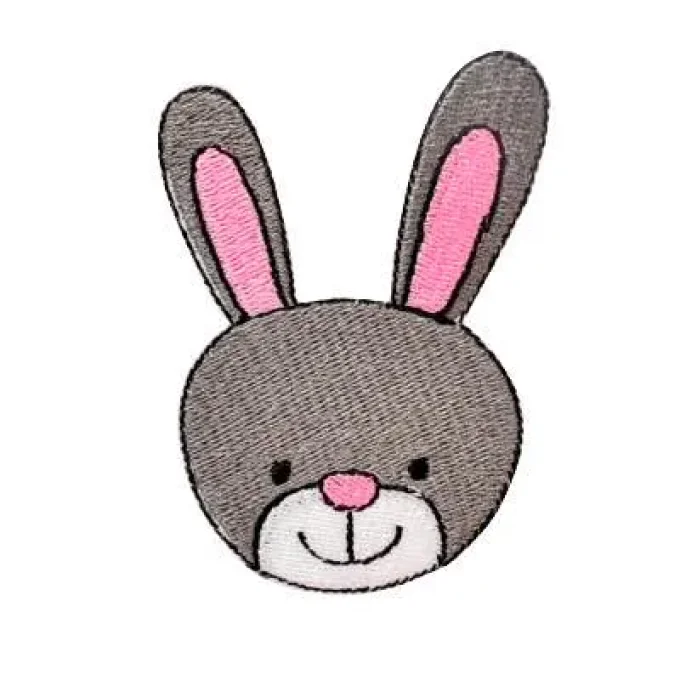 Appliqué broderie fil - Lapin