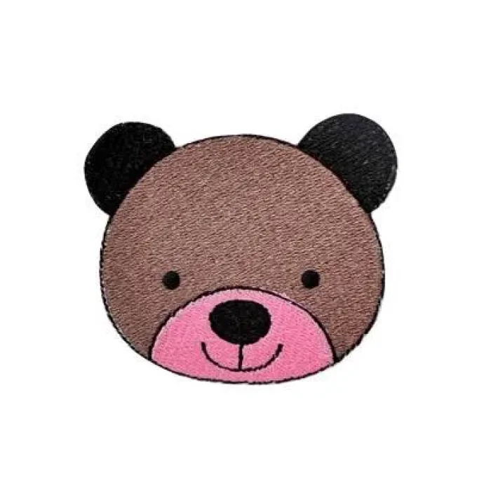 Appliqué broderie fil - Ours marron