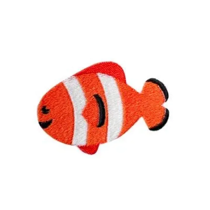 Appliqué broderie fil - Poisson nemo