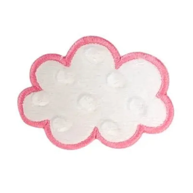 Appliqué broderie pilou - Nuage 