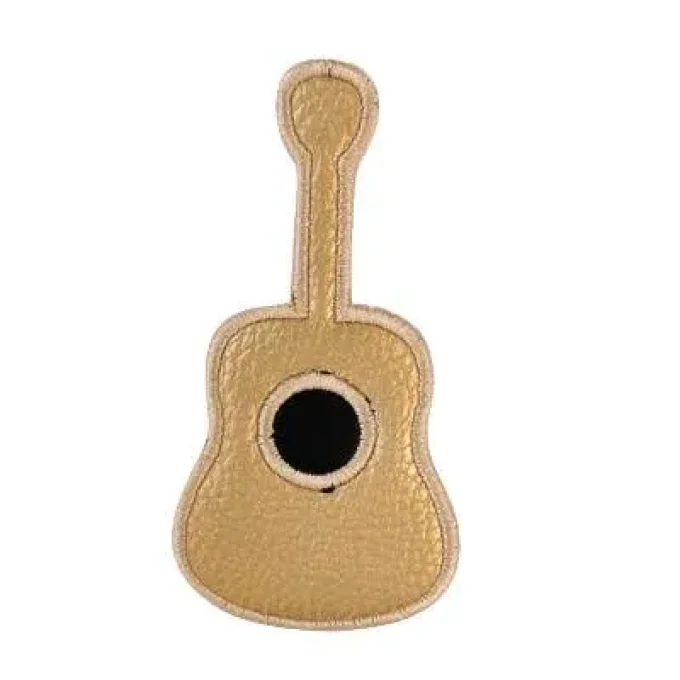 Appliqué broderie simili cuir - Guitare