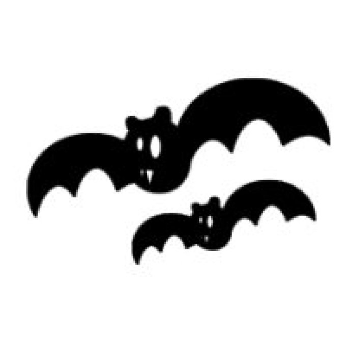 Appliqué Flex Halloween chauve-souris