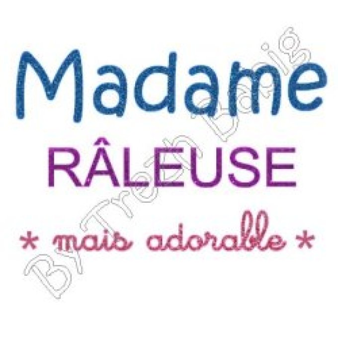 Appliqué Flex Madame Râleuse