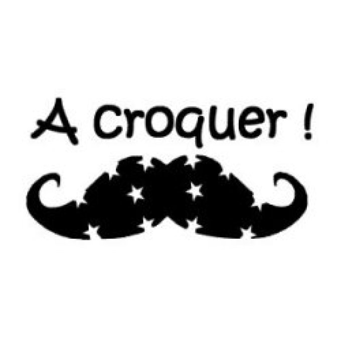 Appliqué Flex moustache a croquer