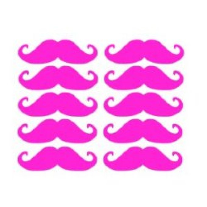 Appliqué Flex moustache