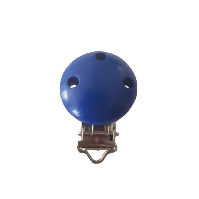 Attache pince clip bois - Bleu foncé