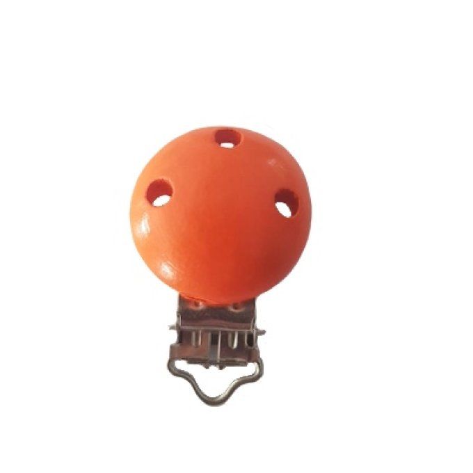 Attache pince clip bois - Orange