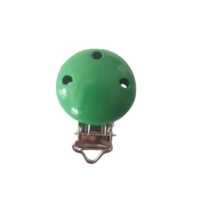 Attache pince clip bois - Vert foncé