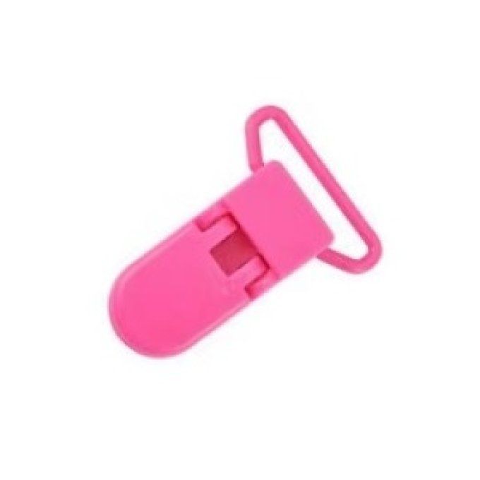 Pince attache tétine Kam - B47 - Rose flashy