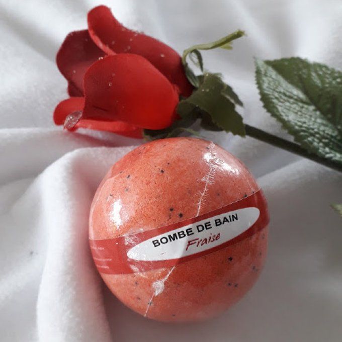 Bombe de bain 125 gr Fraise