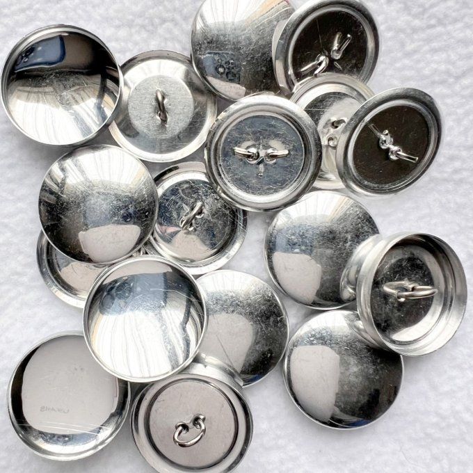 Boutons à recouvrir 19 mm - Lot de 10