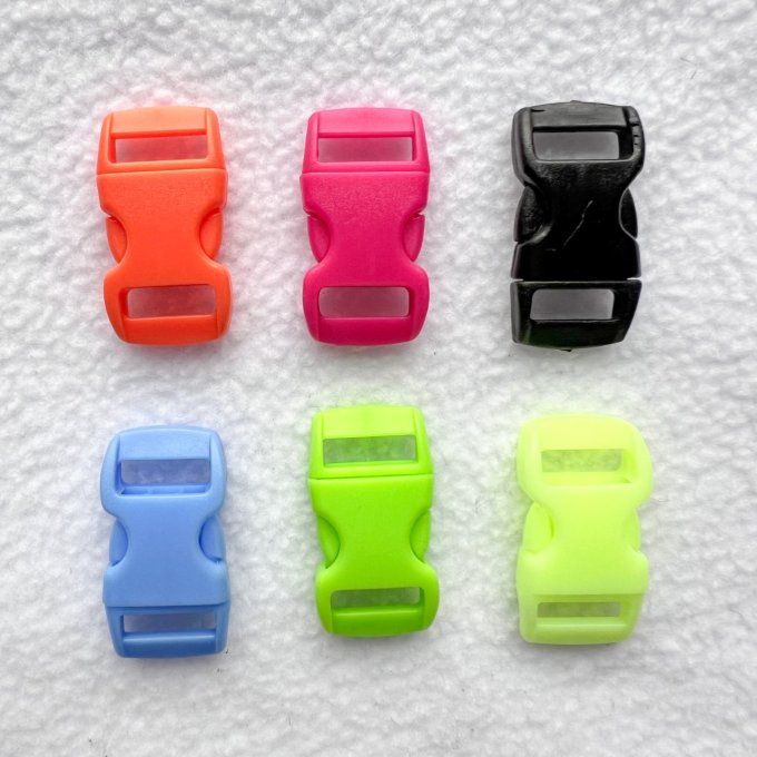 Fermoir boucle sangle clip - Vert fluo