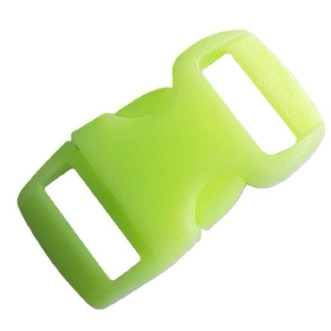 Fermoir boucle sangle clip - Jaune fluo