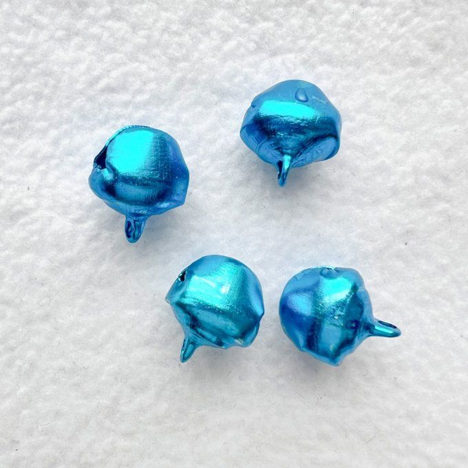 Grelot 14 mm - Lot de 4 - Bleu