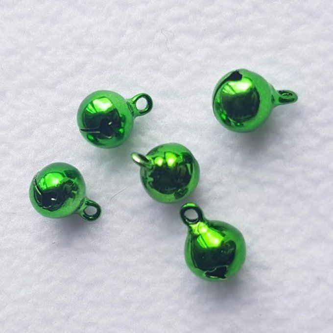 Grelot 10 mm - Lot de 5 - Vert