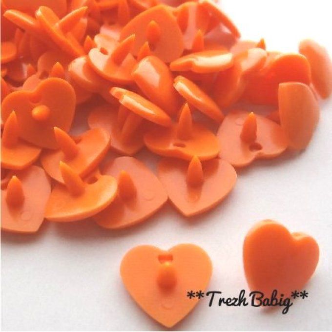 10 Jeux pressions kam coeur  T5 - B40 - Orange