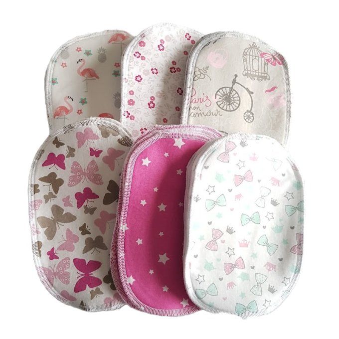 Lingettes lavables bébé coton polaire - Pack de 30 -  Ref 2