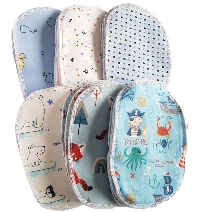 Lingettes lavables bébé coton polaire - Pack de 30 -  Ref 8