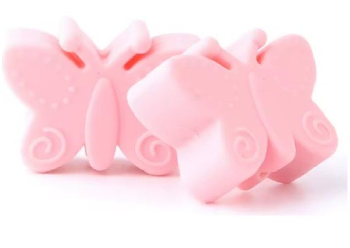 Perle silicone Papillon