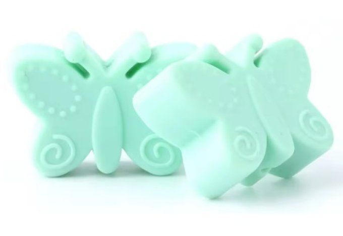 Perle silicone Papillon