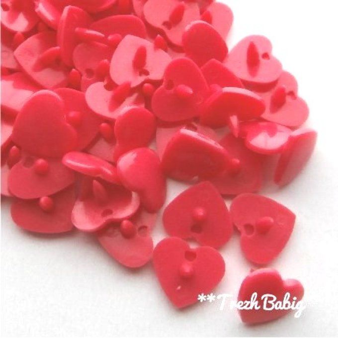 10 Jeux pressions kam coeur  T5 - B33 - Rose bonbon