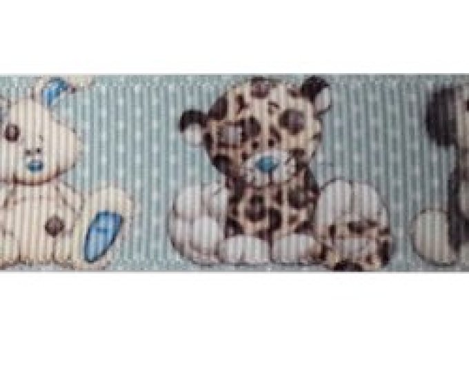 Ruban gros grain 22 mm - Peluche doudou