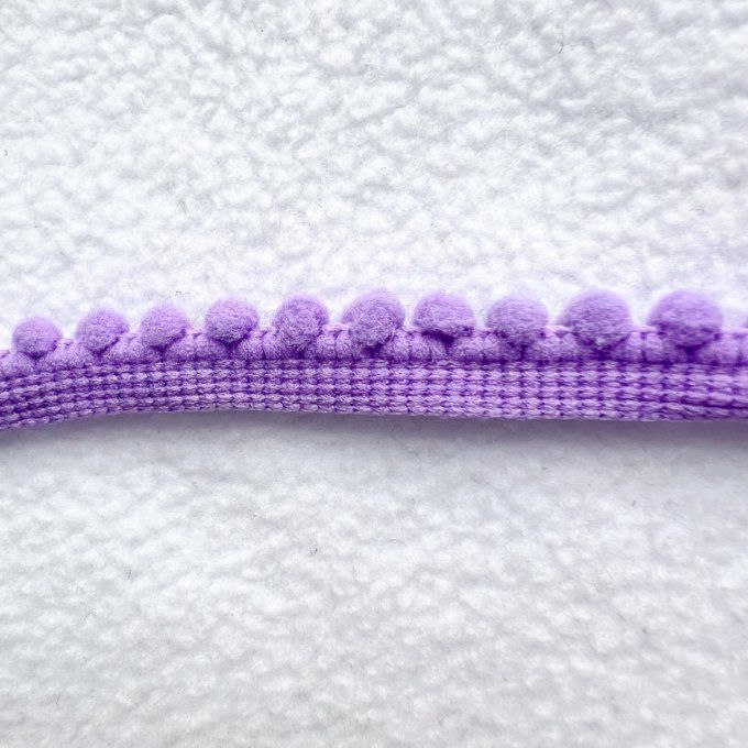 Ruban pompon 5 mm - Mauve