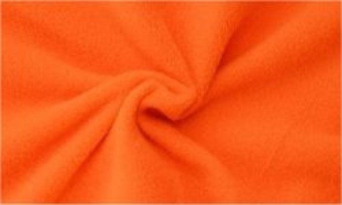 Tissu Micro polaire - Orange